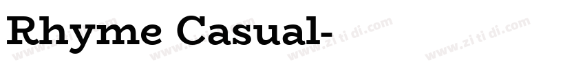 Rhyme Casual字体转换